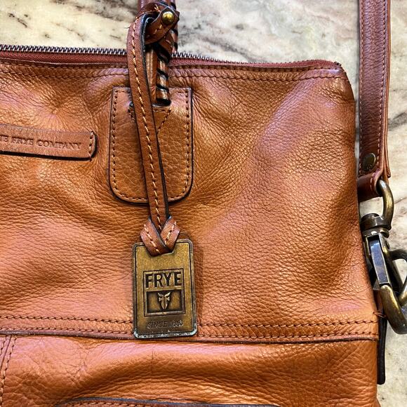 Frye Jenny Fold Over Authentic Leather Crossbody Bag - Picture 3 of 8